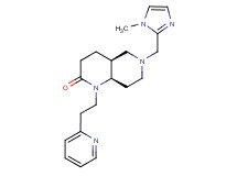 (4aS*,8aR*)-6-[(1-methyl-1H-imidazol-2-yl)methyl]-1-(2-pyridin-2-ylethyl)octahydro-1,6-naphthyridin-2(1H)-one