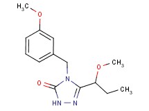 4-(3-methoxybenzyl)-5-(1-methoxypropyl)-2,4-dihydro-3H-1,2,4-triazol-3-one