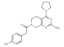 4-[2-(2-methyl-4-pyrrolidin-1-yl-5,8-dihydropyrido[3,4-d]pyrimidin-7(6H)-yl)-2-oxoethyl]phenol