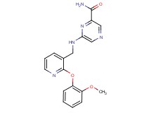 6-({[2-(2-methoxyphenoxy)pyridin-3-yl]methyl}amino)pyrazine-2-carboxamide