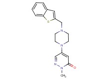 5-[4-(1-benzothien-2-ylmethyl)-1-piperazinyl]-2-methyl-3(2H)-pyridazinone