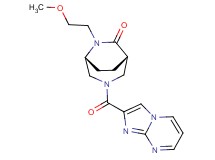 (1S*,5R*)-3-(imidazo[1,2-a]pyrimidin-2-ylcarbonyl)-6-(2-methoxyethyl)-3,6-diazabicyclo[3.2.2]nonan-7-one
