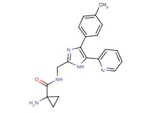 1-amino-N-{[4-(4-methylphenyl)-5-(2-pyridinyl)-1H-imidazol-2-yl]methyl}cyclopropanecarboxamide hydrochloride