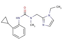 N'-(2-cyclopropylphenyl)-N-[(1-ethyl-1H-imidazol-2-yl)methyl]-N-methylurea
