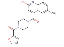 4-{[4-(2-furoyl)-1-piperazinyl]carbonyl}-6-methyl-2-quinolinol