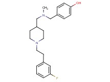 4-{[({1-[2-(3-fluorophenyl)ethyl]-4-piperidinyl}methyl)(methyl)amino]methyl}phenol