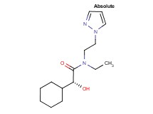 (2R)-2-cyclohexyl-N-ethyl-2-hydroxy-N-[2-(1H-pyrazol-1-yl)ethyl]acetamide
