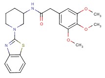 N-[1-(1,3-benzothiazol-2-yl)-3-piperidinyl]-2-(3,4,5-trimethoxyphenyl)acetamide