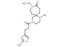 4-[3-(2-amino-1,3-thiazol-4-yl)propanoyl]-9-ethyl-1-methyl-1,4,9-triazaspiro[5.6]dodecan-10-one