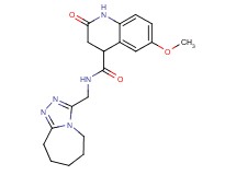 6-methoxy-2-oxo-N-(6,7,8,9-tetrahydro-5H-[1,2,4]triazolo[4,3-a]azepin-3-ylmethyl)-1,2,3,4-tetrahydro-4-quinolinecarboxamide