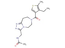 N-({7-[(4-ethyl-5-methyl-3-thienyl)carbonyl]-6,7,8,9-tetrahydro-5H-[1,2,4]triazolo[4,3-d][1,4]diazepin-3-yl}methyl)acetamide