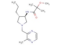 2-methoxy-2-methyl-N-{rel-(3R,4S)-1-[(3-methyl-2-pyrazinyl)methyl]-4-propyl-3-pyrrolidinyl}propanamide hydrochloride