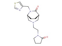(1S*,5R*)-3-[2-(2-oxo-1-pyrrolidinyl)ethyl]-6-(1,3-thiazol-4-ylmethyl)-3,6-diazabicyclo[3.2.2]nonan-7-one