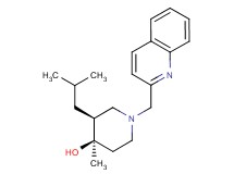 (3S*,4R*)-3-isobutyl-4-methyl-1-(quinolin-2-ylmethyl)piperidin-4-ol