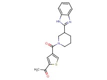 1-(4-{[3-(1H-benzimidazol-2-yl)-1-piperidinyl]carbonyl}-2-thienyl)ethanone