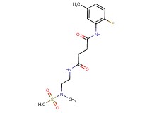 N-(2-fluoro-5-methylphenyl)-N'-{2-[methyl(methylsulfonyl)amino]ethyl}succinamide