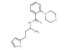 N-[3-(2-furyl)-1-methylpropyl]-2-morpholin-4-ylbenzamide