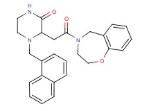 3-[2-(2,3-dihydro-1,4-benzoxazepin-4(5H)-yl)-2-oxoethyl]-4-(1-naphthylmethyl)-2-piperazinone