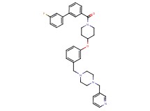 1-[3-({1-[(3'-fluoro-3-biphenylyl)carbonyl]-4-piperidinyl}oxy)benzyl]-4-(3-pyridinylmethyl)piperazine