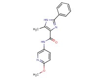 N-(6-methoxy-3-pyridinyl)-5-methyl-2-phenyl-1H-imidazole-4-carboxamide trifluoroacetate