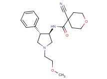 4-cyano-N-[rel-(3R,4S)-1-(2-methoxyethyl)-4-phenyl-3-pyrrolidinyl]tetrahydro-2H-pyran-4-carboxamide hydrochloride