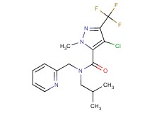 4-chloro-N-isobutyl-1-methyl-N-(pyridin-2-ylmethyl)-3-(trifluoromethyl)-1H-pyrazole-5-carboxamide