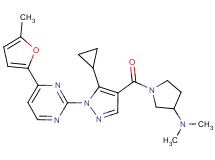 1-({5-cyclopropyl-1-[4-(5-methyl-2-furyl)-2-pyrimidinyl]-1H-pyrazol-4-yl}carbonyl)-N,N-dimethyl-3-pyrrolidinamine