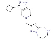 2-[(3-cyclobutyl-1,4,6,7-tetrahydro-5H-pyrazolo[4,3-c]pyridin-5-yl)methyl]-5,6,7,8-tetrahydro-4H-pyrazolo[1,5-a][1,4]diazepine