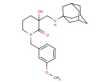 3-[(1-adamantylamino)methyl]-3-hydroxy-1-(3-methoxybenzyl)-2-piperidinone