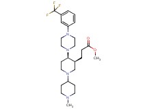 methyl 3-((3S*,4R*)-1'-methyl-4-{4-[3-(trifluoromethyl)phenyl]-1-piperazinyl}-1,4'-bipiperidin-3-yl)propanoate