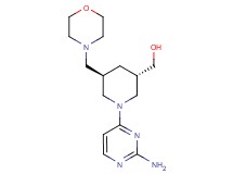 [(3S*,5R*)-1-(2-amino-4-pyrimidinyl)-5-(4-morpholinylmethyl)-3-piperidinyl]methanol