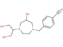4-({6-hydroxy-4-[2-hydroxy-1-(hydroxymethyl)ethyl]-1,4-diazepan-1-yl}methyl)benzonitrile