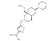 (4aR*,6R*,8aS*)-2-[(3-isopropylisoxazol-5-yl)methyl]-8a-(methoxymethyl)-6-morpholin-4-yldecahydroisoquinoline