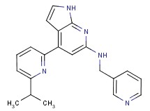 4-(6-isopropylpyridin-2-yl)-N-(pyridin-3-ylmethyl)-1H-pyrrolo[2,3-b]pyridin-6-amine