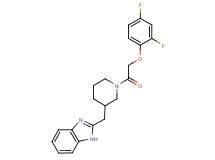 2-({1-[(2,4-difluorophenoxy)acetyl]-3-piperidinyl}methyl)-1H-benzimidazole