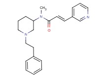 (2E)-N-methyl-N-[1-(2-phenylethyl)-3-piperidinyl]-3-(3-pyridinyl)acrylamide