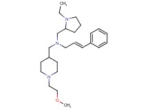 (2E)-N-[(1-ethyl-2-pyrrolidinyl)methyl]-N-{[1-(2-methoxyethyl)-4-piperidinyl]methyl}-3-phenyl-2-propen-1-amine
