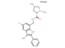 (4S)-4-amino-N-[(5-chloro-3-methyl-2-phenyl-1H-indol-7-yl)methyl]-1-methyl-L-prolinamide dihydrochloride