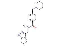 N-methyl-4-(1-piperidinylmethyl)-N-(1,4,5,6-tetrahydrocyclopenta[c]pyrazol-3-ylmethyl)benzamide