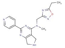N-[(5-ethyl-1,2,4-oxadiazol-3-yl)methyl]-N-methyl-2-(4-pyridinyl)-6,7-dihydro-5H-pyrrolo[3,4-d]pyrimidin-4-amine