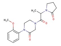 1-(2-methoxyphenyl)-4-[2-(2-oxo-1-pyrrolidinyl)propanoyl]-2-piperazinone