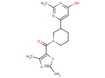 6-{1-[(2,4-dimethyl-1,3-thiazol-5-yl)carbonyl]-3-piperidinyl}-2-methyl-4-pyrimidinol