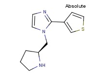 1-[(2S)-pyrrolidin-2-ylmethyl]-2-(3-thienyl)-1H-imidazole