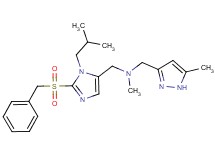 1-[2-(benzylsulfonyl)-1-isobutyl-1H-imidazol-5-yl]-N-methyl-N-[(5-methyl-1H-pyrazol-3-yl)methyl]methanamine
