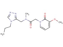 2-(3-methoxy-2-oxopyridin-1(2H)-yl)-N-methyl-N-[(4-propyl-4H-1,2,4-triazol-3-yl)methyl]acetamide