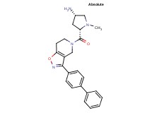(3S,5S)-5-[(3-biphenyl-4-yl-6,7-dihydroisoxazolo[4,5-c]pyridin-5(4H)-yl)carbonyl]-1-methylpyrrolidin-3-amine