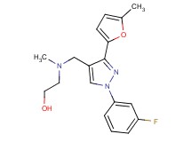 2-[{[1-(3-fluorophenyl)-3-(5-methyl-2-furyl)-1H-pyrazol-4-yl]methyl}(methyl)amino]ethanol