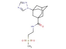 N-[2-(methylsulfonyl)ethyl]-3-(1H-1,2,4-triazol-1-yl)adamantane-1-carboxamide