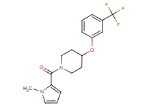 1-[(1-methyl-1H-pyrrol-2-yl)carbonyl]-4-[3-(trifluoromethyl)phenoxy]piperidine