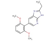 6-(2,6-dimethoxyphenyl)-2-ethyl-3H-imidazo[4,5-b]pyridine